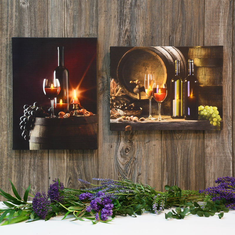 Astoria Grand 2 Piece Wine Wall Décor Set & Reviews Wayfair